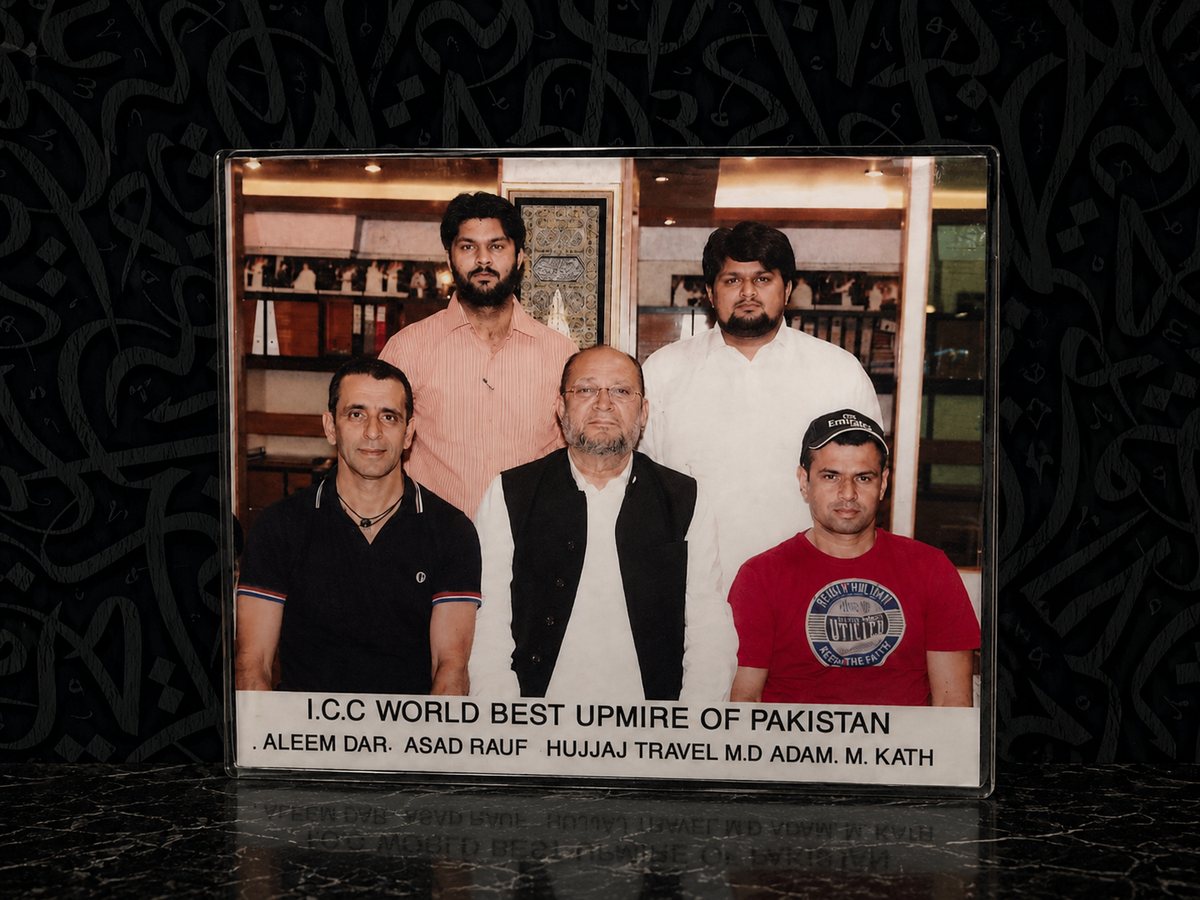 ICC Umpires Aleem Dar &amp; Asad Rauf at Saddar Office